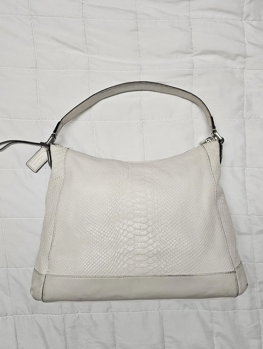 Coach Charlie Python Hobo Handbag - Picture 4 of 6